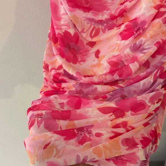 Hello Molly Pink and Red Floral Dress - Picture 6 of 7